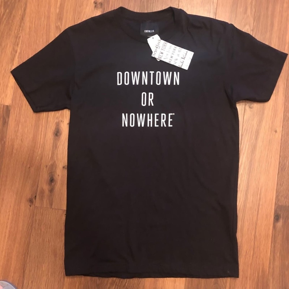 Knowlita Downtown or Nowhere NYC Blavk T-shirt Size Small Ships Same Day - Picture 3 of 6
